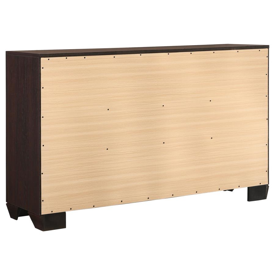 Kauffman 6-drawer Dresser Dark Cocoa view 6