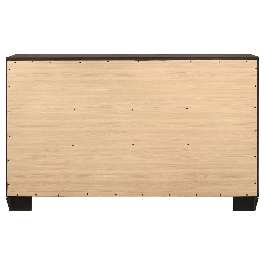 Kauffman 6-drawer Dresser Dark Cocoa view 7