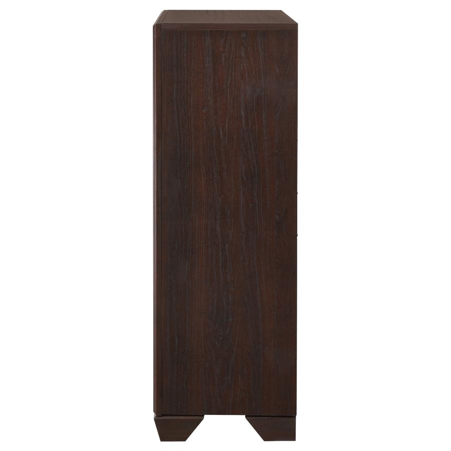 Kauffman 5-drawer Bedroom Chest Dark Cocoa view 5