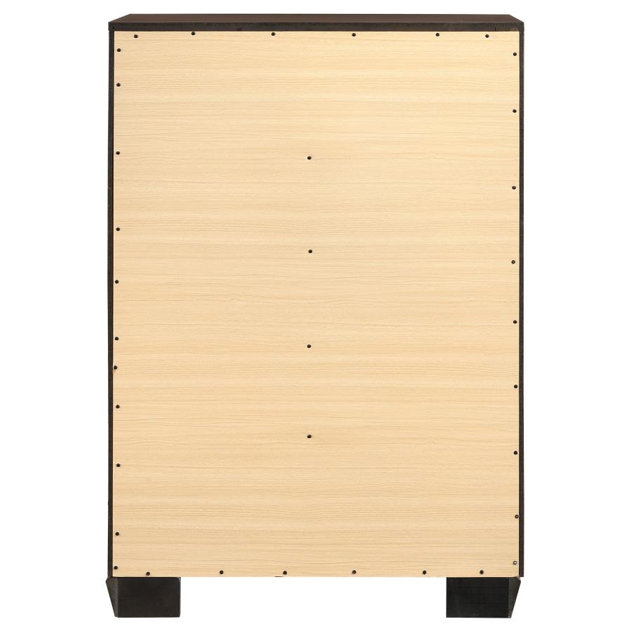 Kauffman 5-drawer Bedroom Chest Dark Cocoa view 7