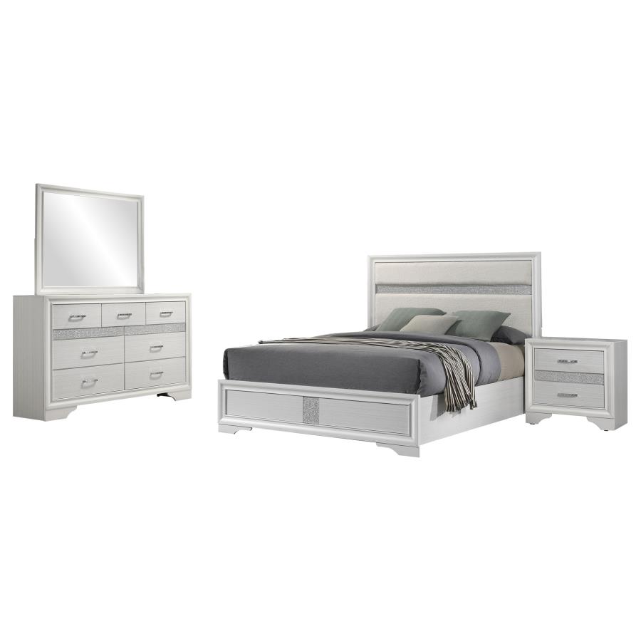 Miranda 4-piece Full Bedroom Set White view 2