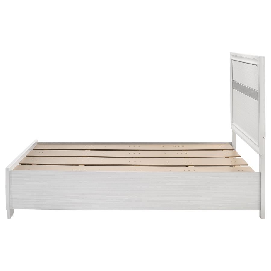 Miranda 51-inch Wood Full Storage Panel Bed White view 5