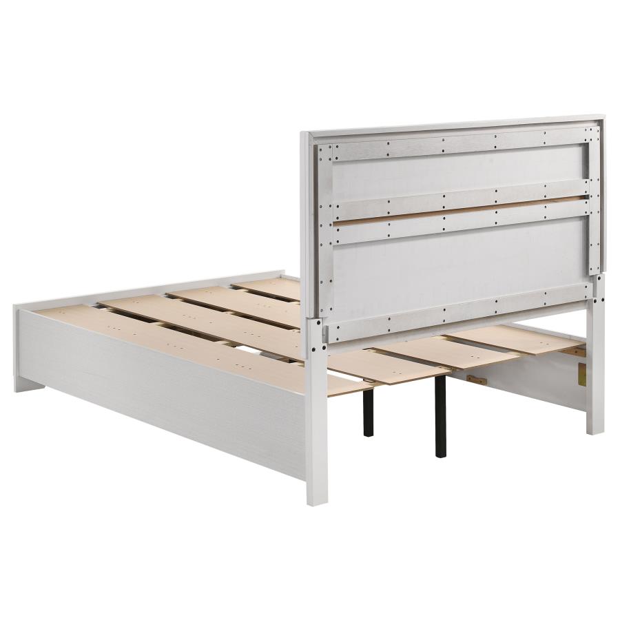 Miranda 51-inch Wood Full Storage Panel Bed White view 6