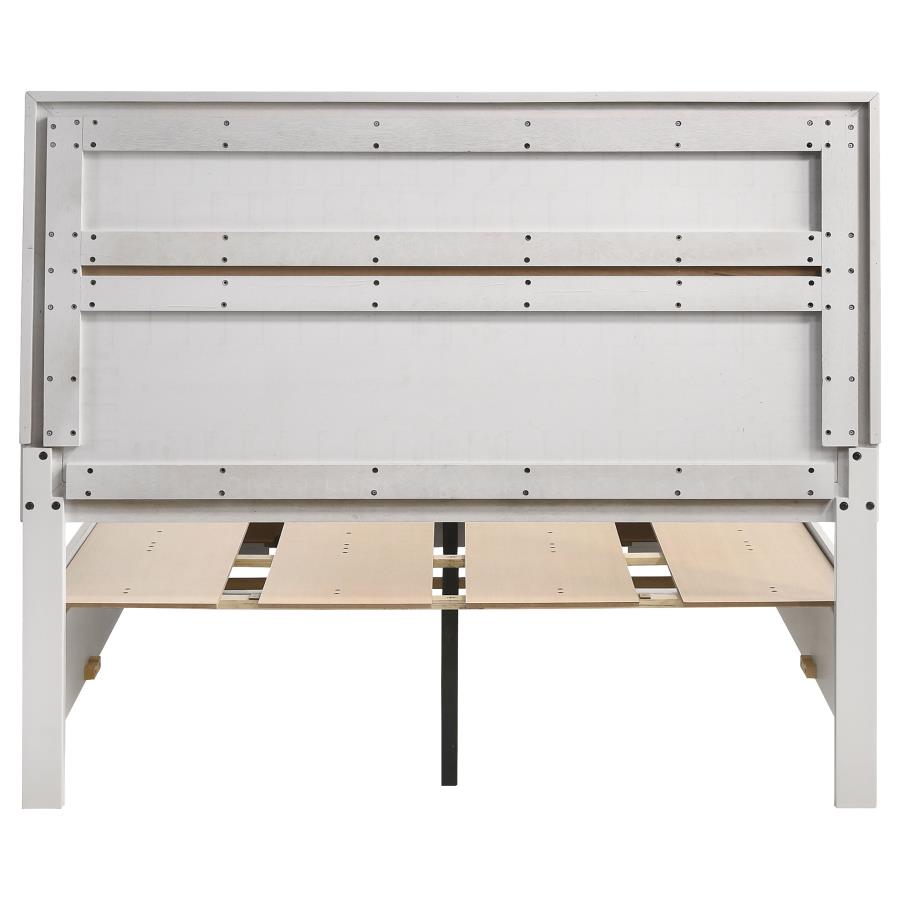 Miranda 51-inch Wood Full Storage Panel Bed White view 7
