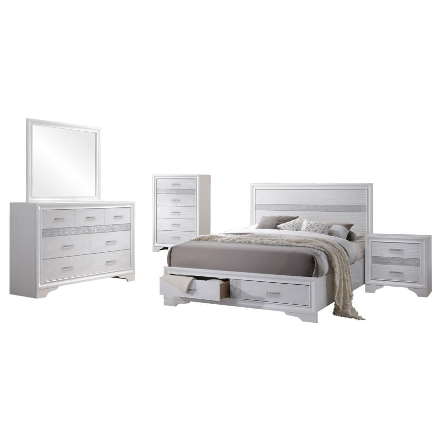 Miranda 5-piece Eastern King Bedroom Set White view 2