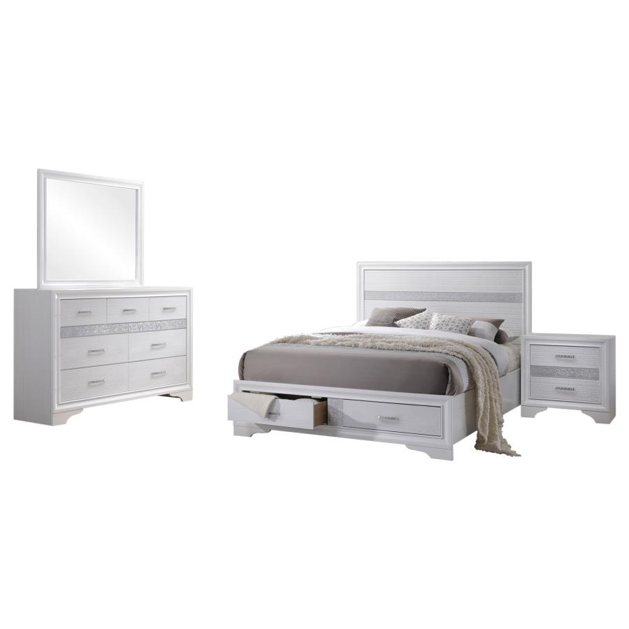 Miranda 4-piece Queen Bedroom Set White view 2
