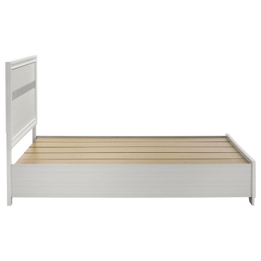 Miranda 51-inch Wood Queen Storage Panel Bed White view 6