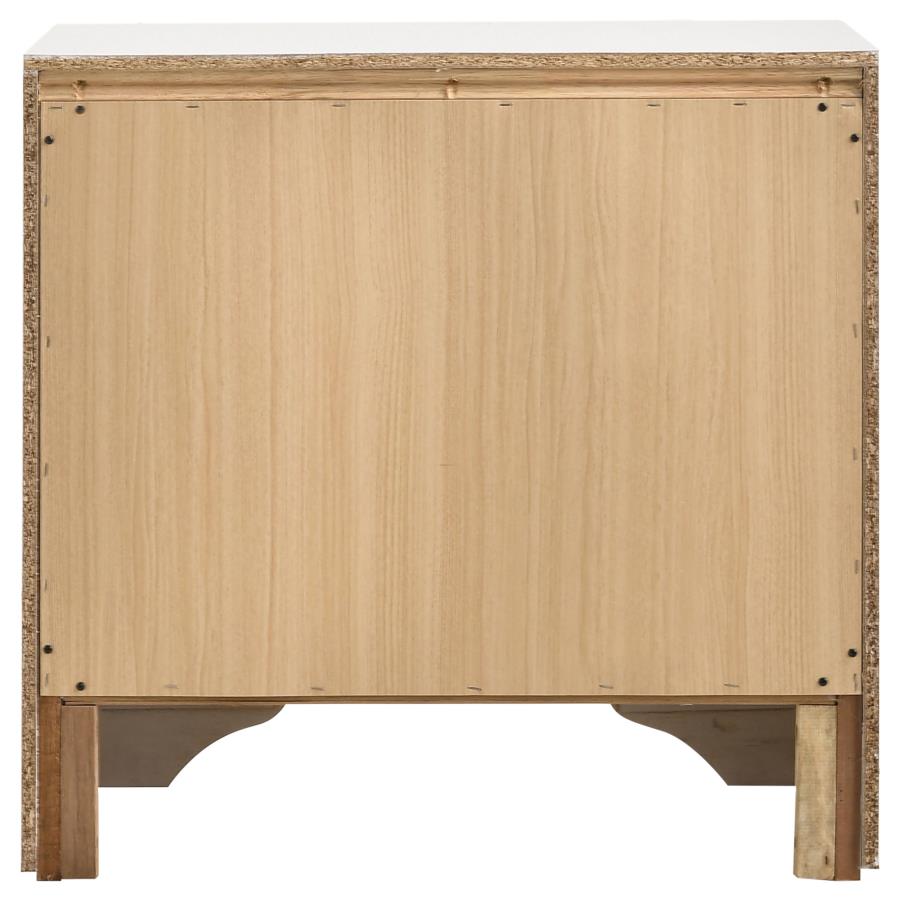 Miranda 3-drawer Nightstand Bedside Table White view 6