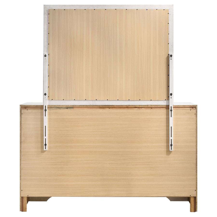 Miranda 7-drawer Dresser with Mirror White view 7