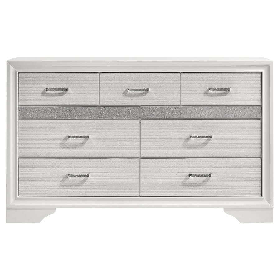 Miranda 9-drawer Dresser White view 3