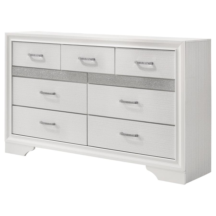 Miranda 9-drawer Dresser White view 4