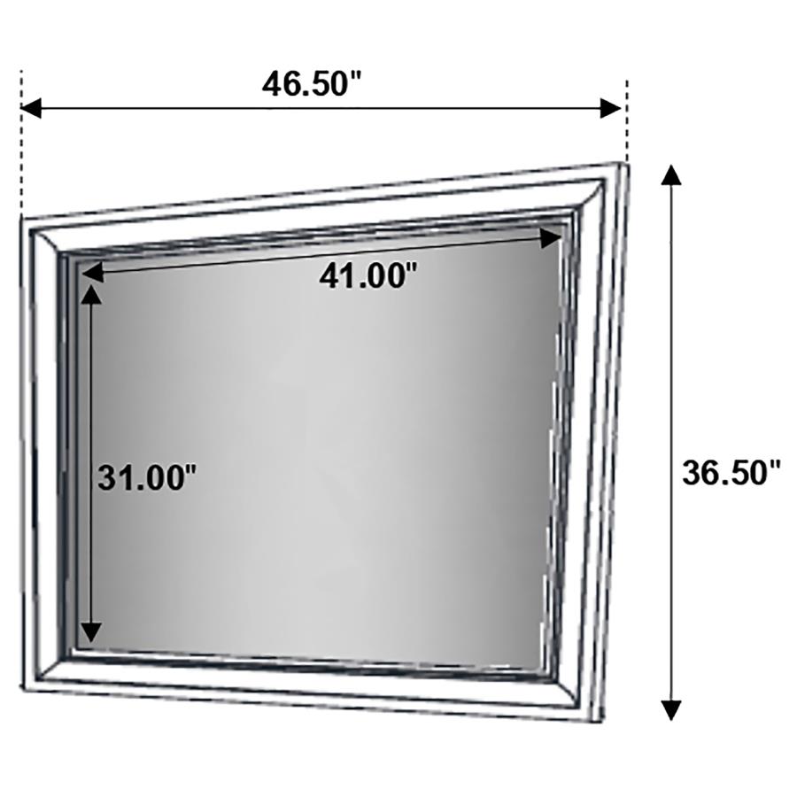 Miranda Dresser Mirror White view 5