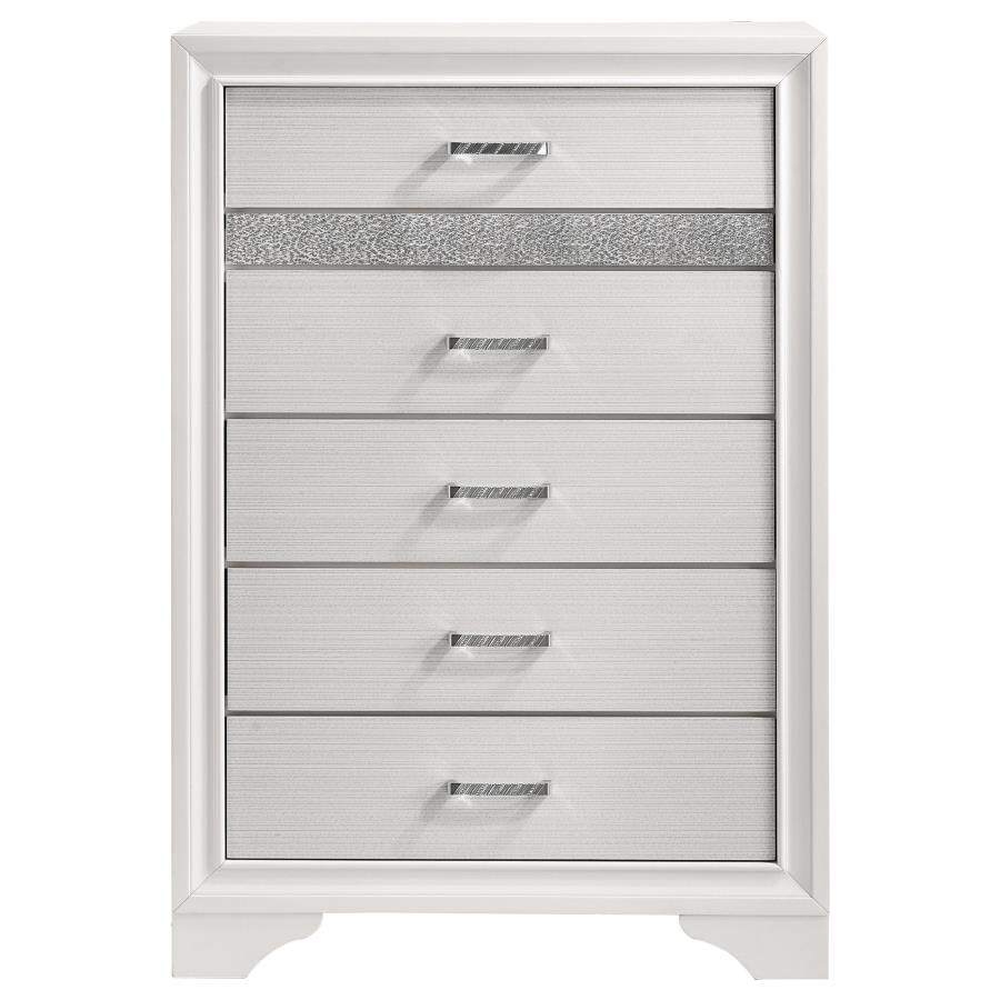 Miranda 6-drawer Bedroom Chest White view 3