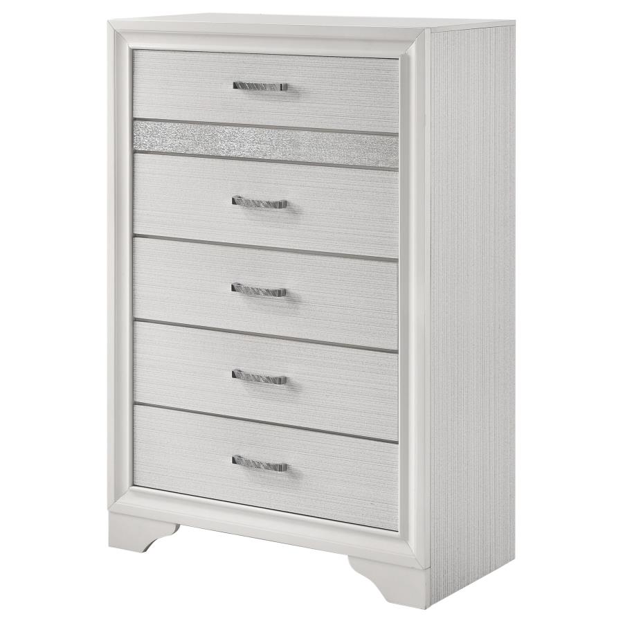 Miranda 6-drawer Bedroom Chest White view 4