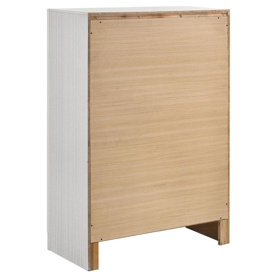 Miranda 6-drawer Bedroom Chest White view 6