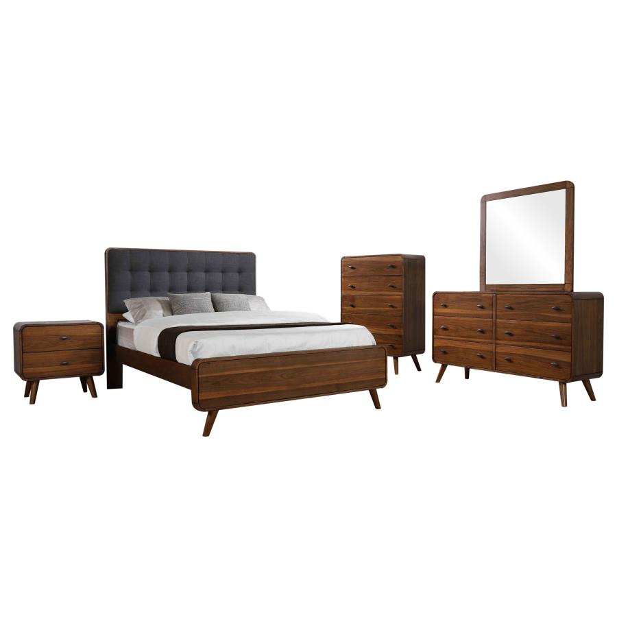 Robyn 5-piece Full Bedroom Set Dark Walnut view 2