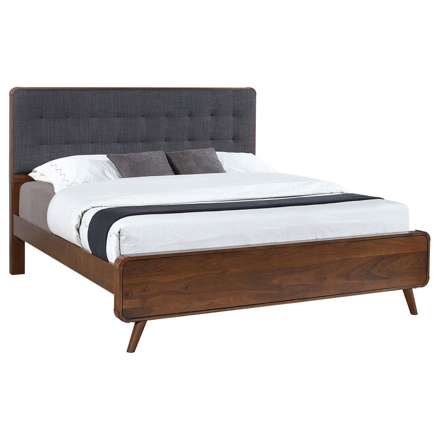 Robyn Wood Eastern King Platform Bed Dark Walnut view 3