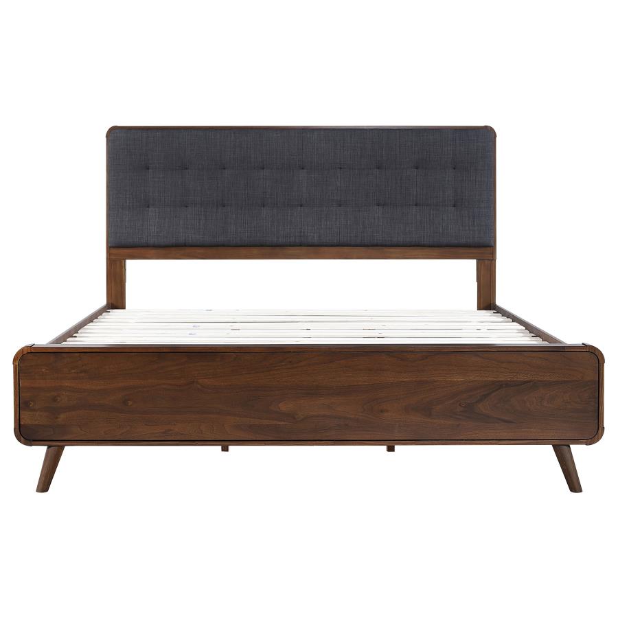 Robyn Wood Eastern King Platform Bed Dark Walnut view 4