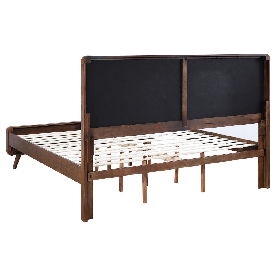 Robyn Wood Eastern King Platform Bed Dark Walnut view 5