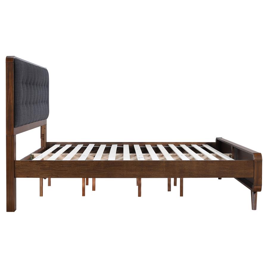 Robyn Wood Eastern King Platform Bed Dark Walnut view 6