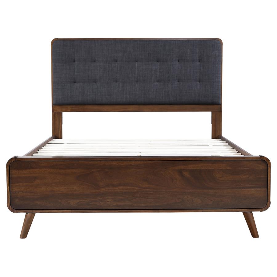 Robyn Wood Queen Platform Bed Dark Walnut view 4
