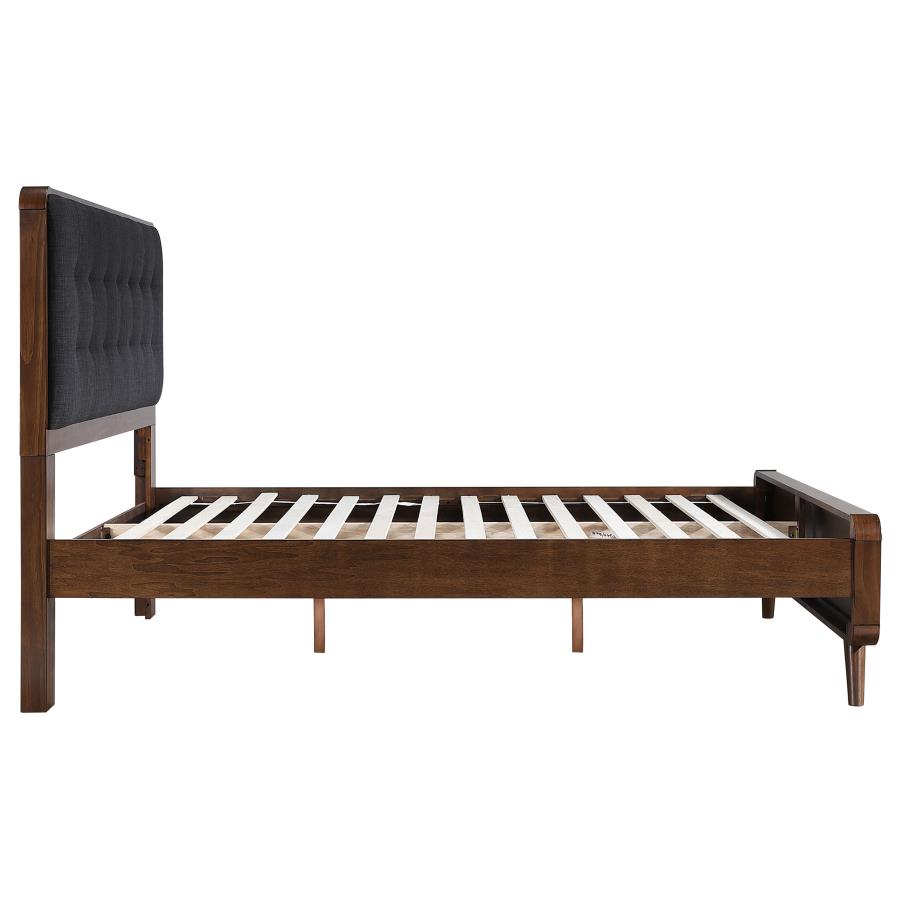 Robyn Wood Queen Platform Bed Dark Walnut view 6