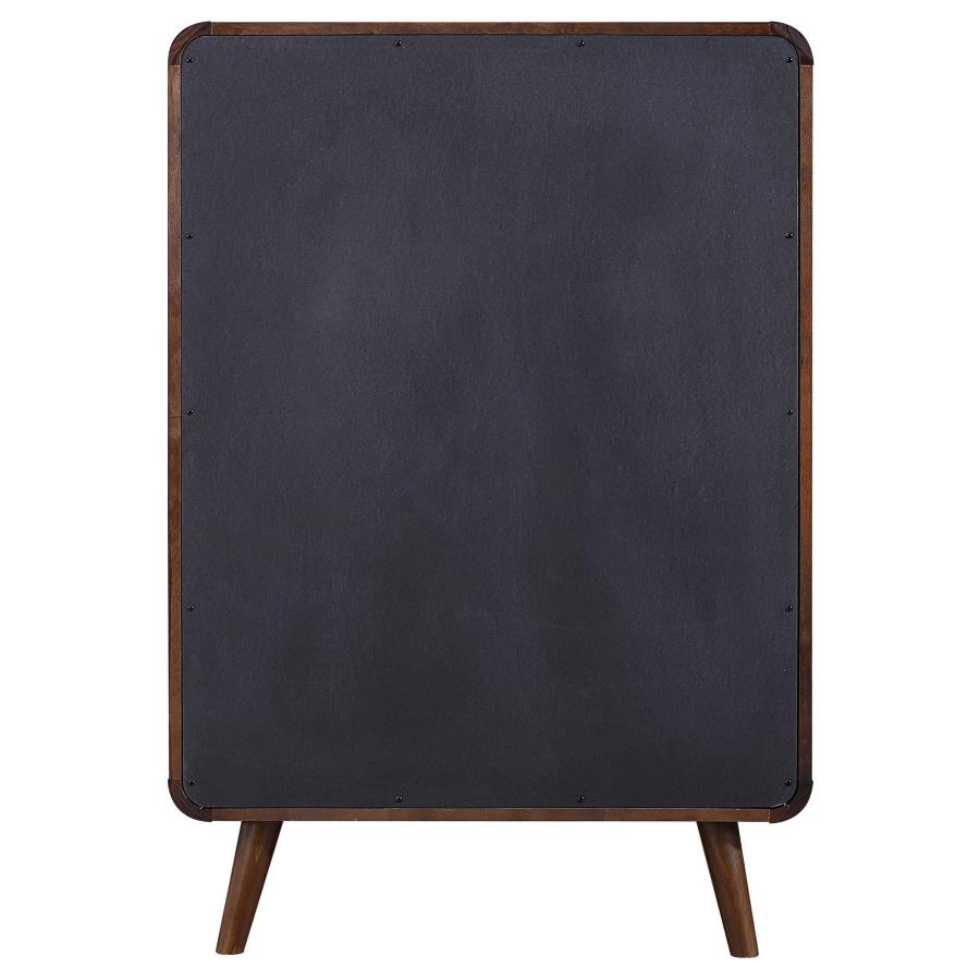 Robyn 5-drawer Bedroom Chest of Drawers Dark Walnut view 7