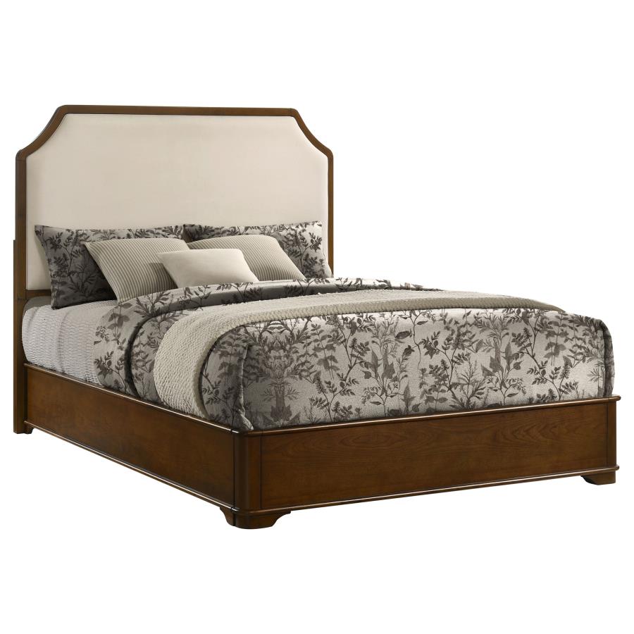 Garland 58-inch Queen Panel Bed Cream and Brown Cherry view 3