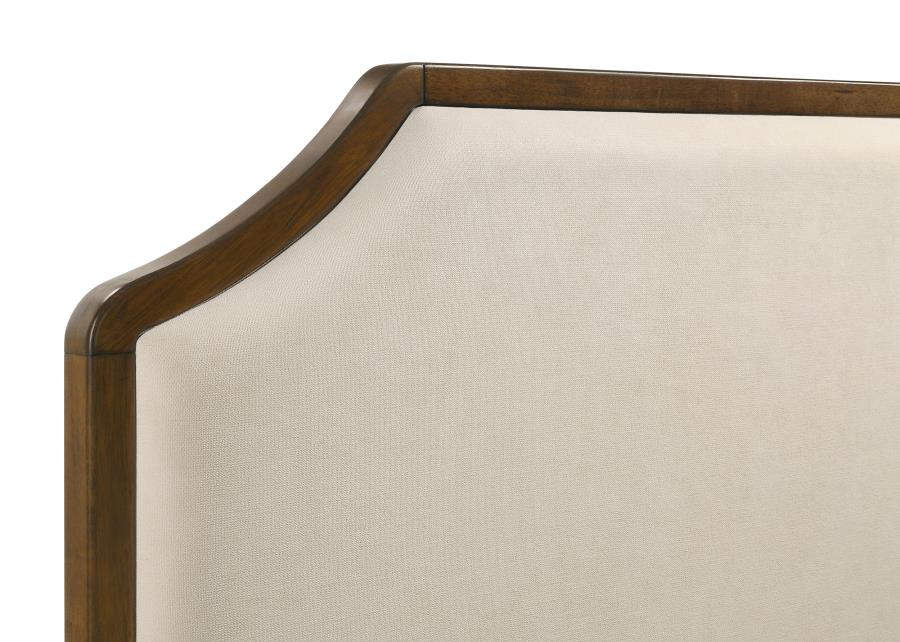 Garland 58-inch Queen Panel Bed Cream and Brown Cherry view 7