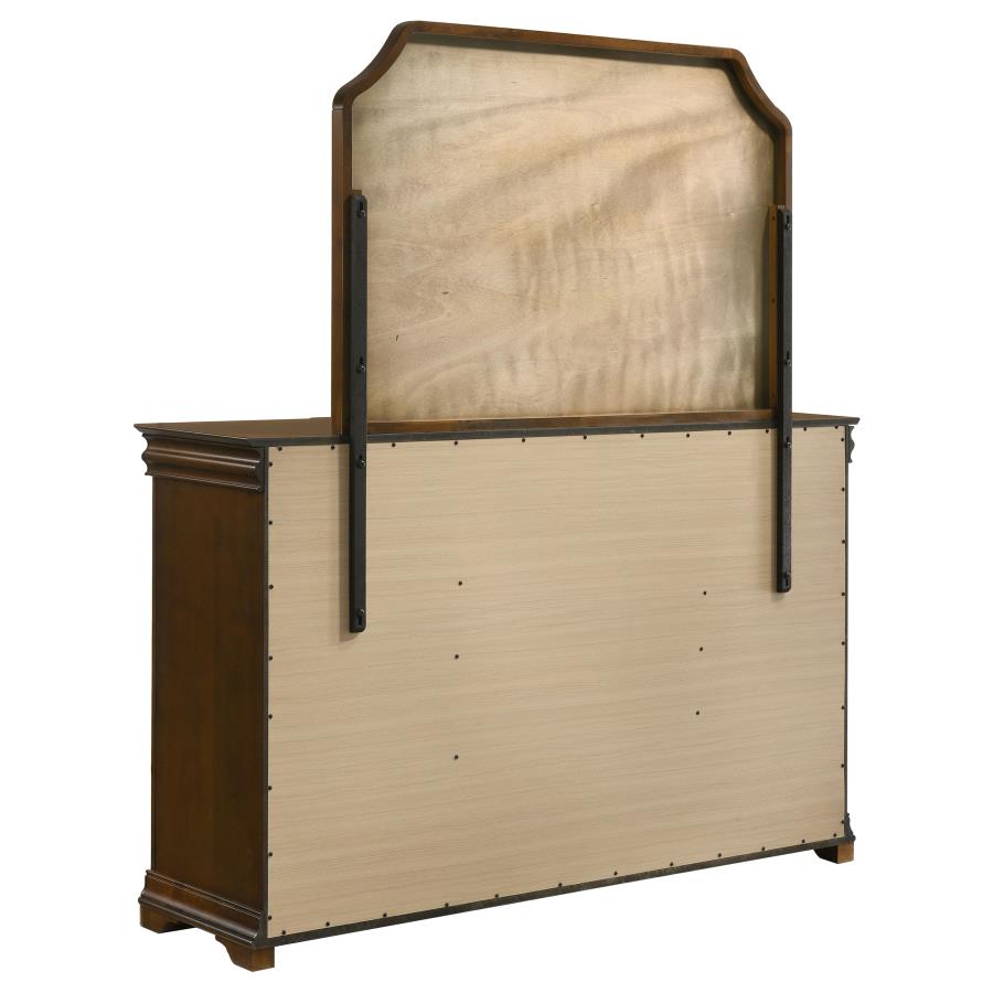 Garland 11-drawer Bedroom Dresser with Mirror Brown Cherry view 6