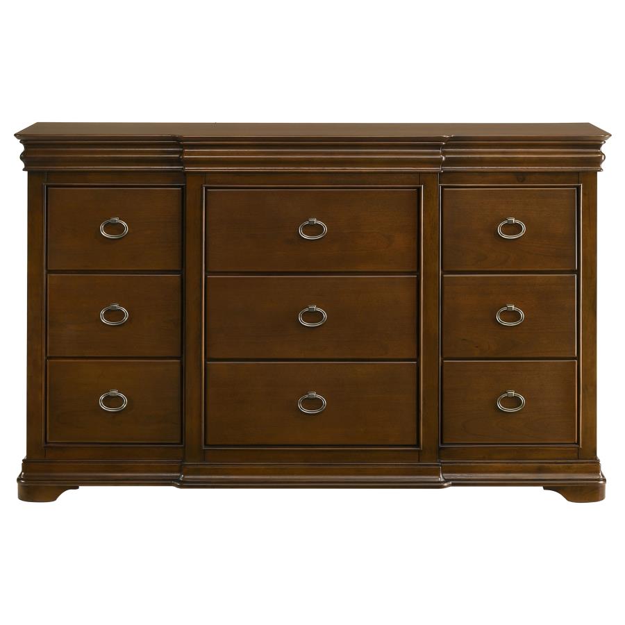 Garland 11-drawer Bedroom Dresser Cabinet Brown Cherry view 3