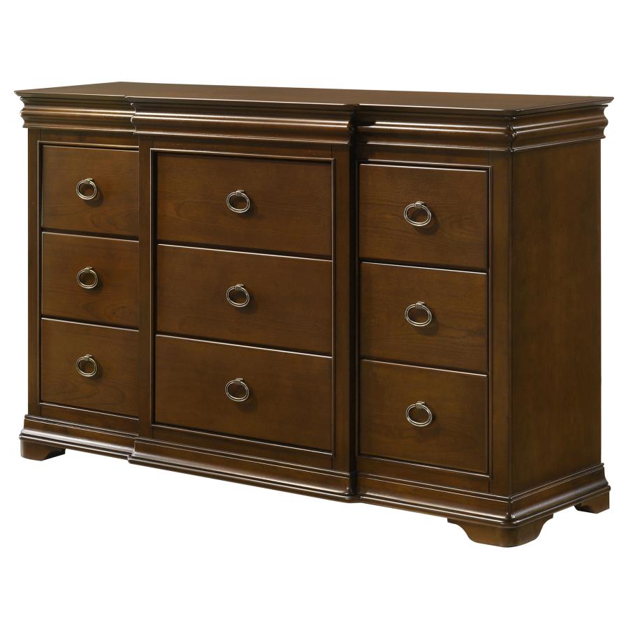 Garland 11-drawer Bedroom Dresser Cabinet Brown Cherry view 4