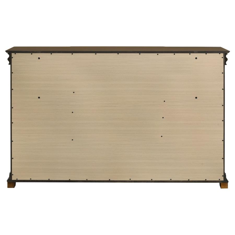 Garland 11-drawer Bedroom Dresser Cabinet Brown Cherry view 7