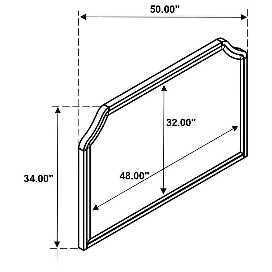 Garland Dresser Mirror Brown Cherry view 5