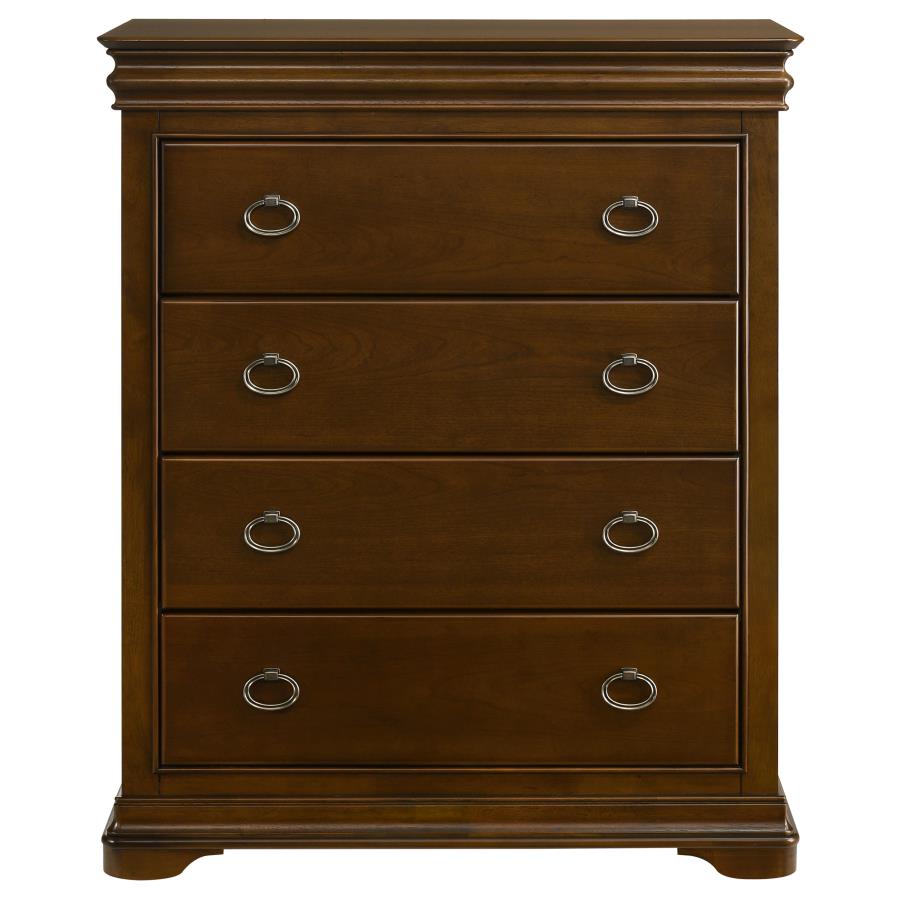 Garland 4-drawer Bedroom Chest of Drawers Brown Cherry view 3