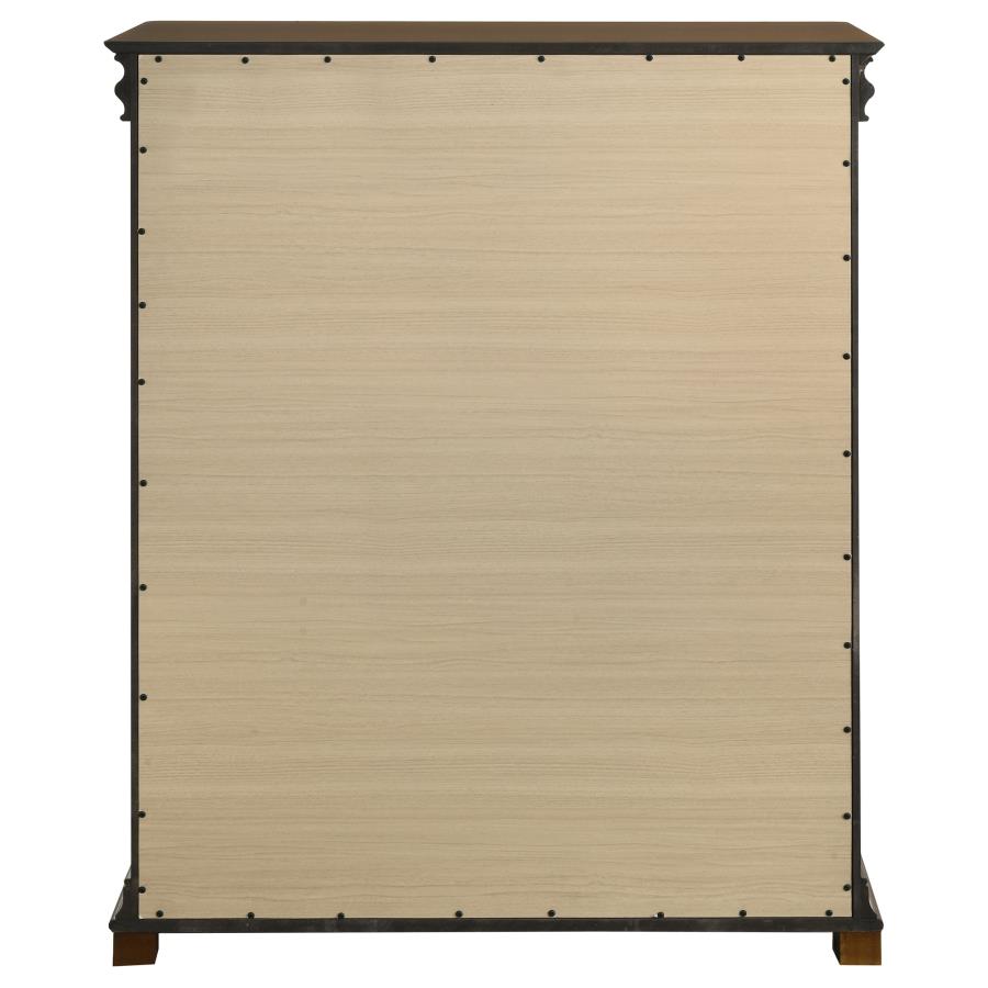 Garland 4-drawer Bedroom Chest of Drawers Brown Cherry view 7