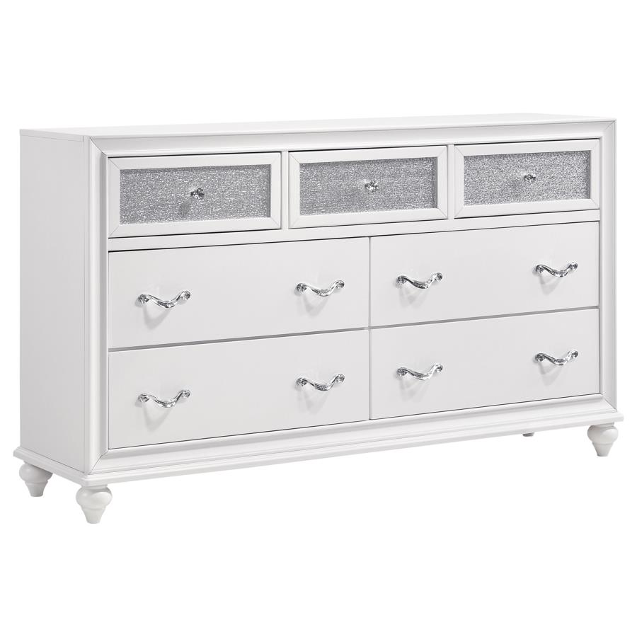 Barzini 5-piece Queen Bedroom Set White view 7