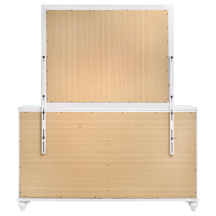 Barzini 7-drawer Dresser with Mirror White view 7
