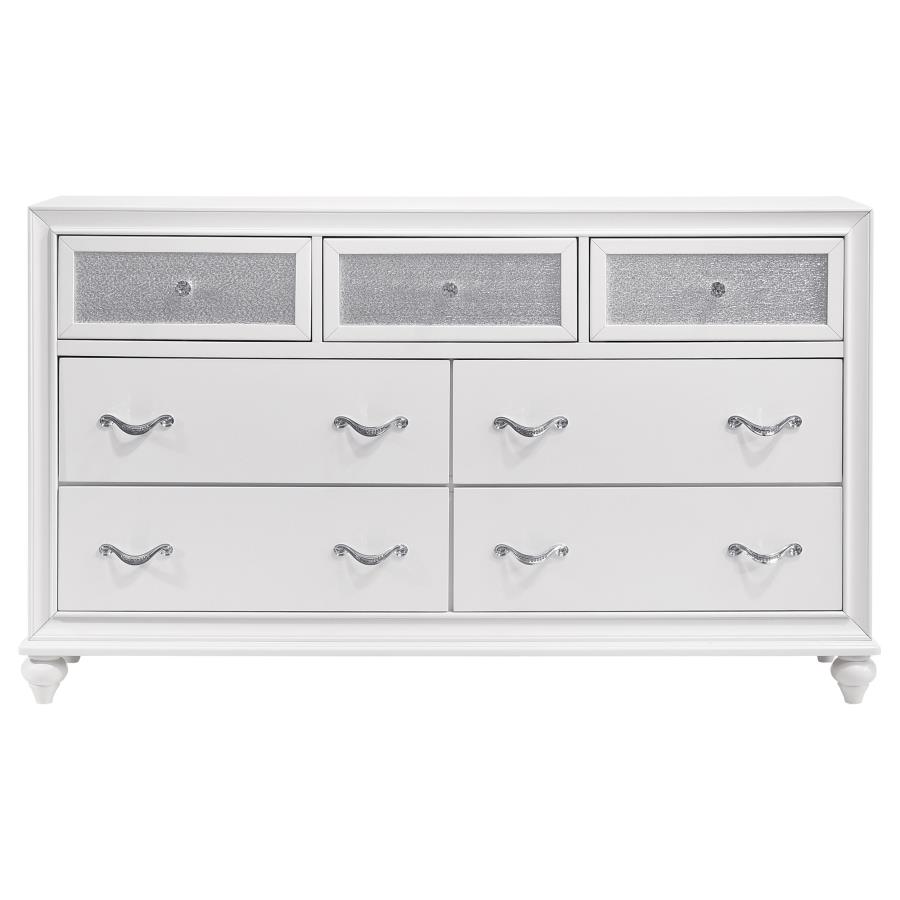 Barzini 7-drawer Dresser White view 3