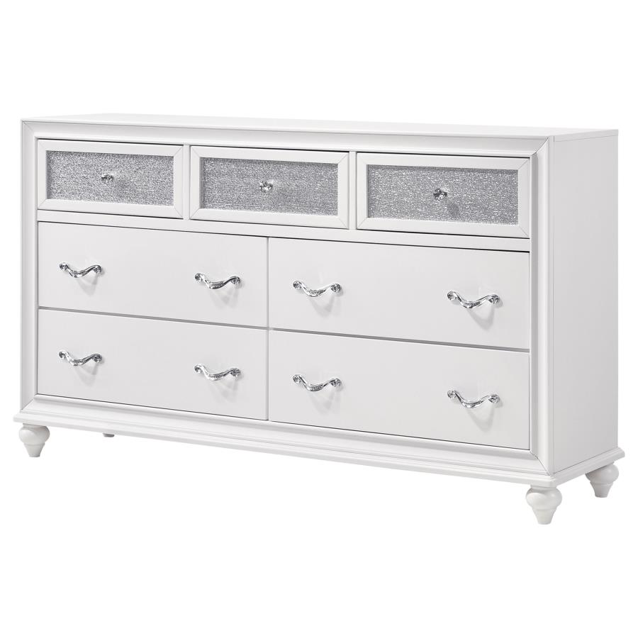 Barzini 7-drawer Dresser White view 4