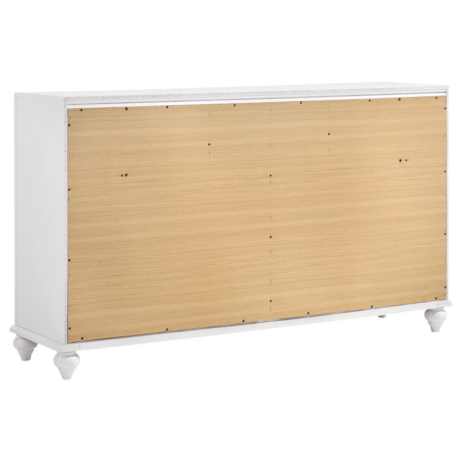 Barzini 7-drawer Dresser White view 6