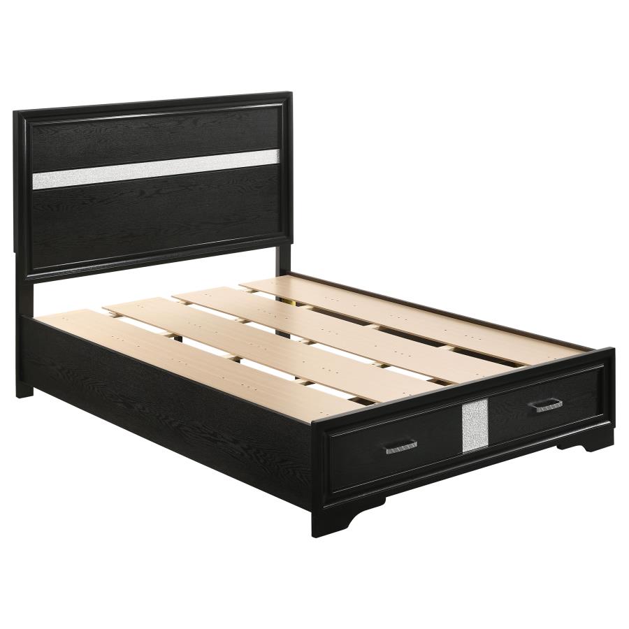 Miranda 5-piece Full Bedroom Set Black view 3