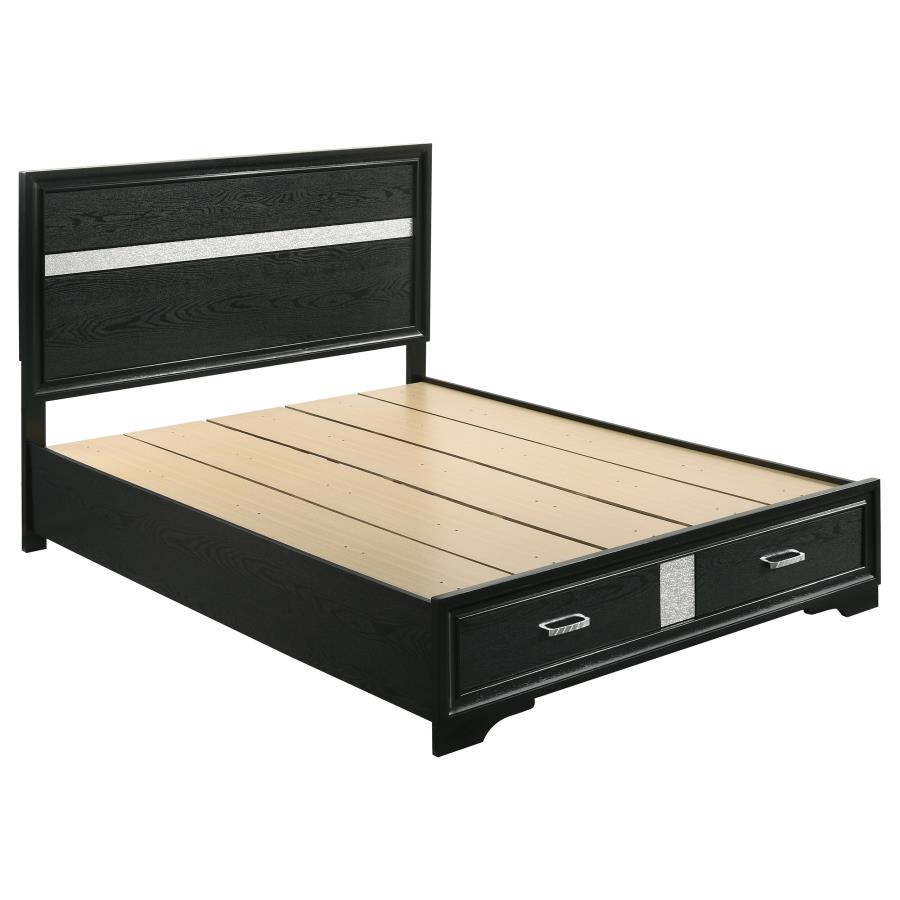 Miranda 5-piece Queen Bedroom Set Black view 3