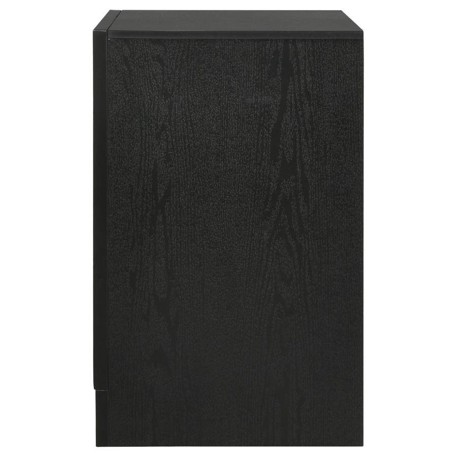 Miranda 3-drawer Nightstand Bedside Table Black view 5