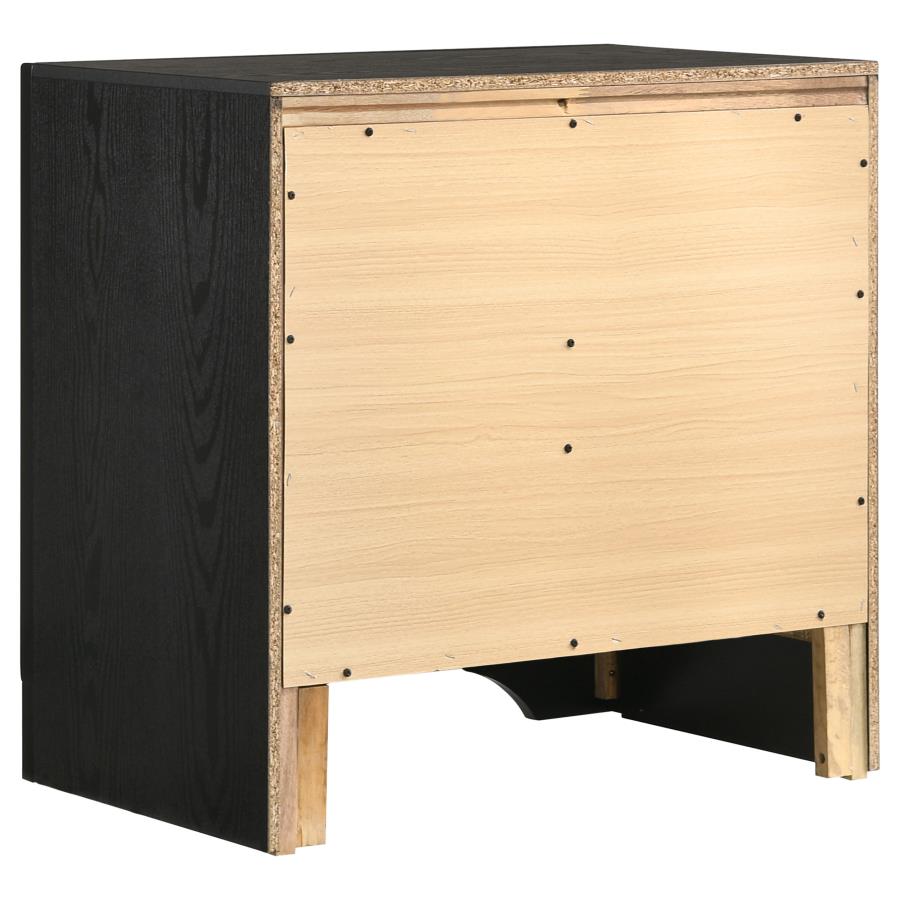 Miranda 3-drawer Nightstand Bedside Table Black view 6