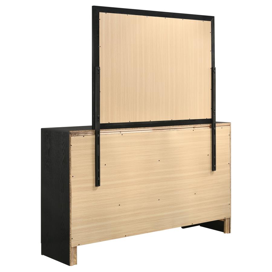 Miranda 7-drawer Dresser with Mirror Black view 6