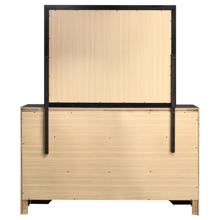 Miranda 7-drawer Dresser with Mirror Black view 7