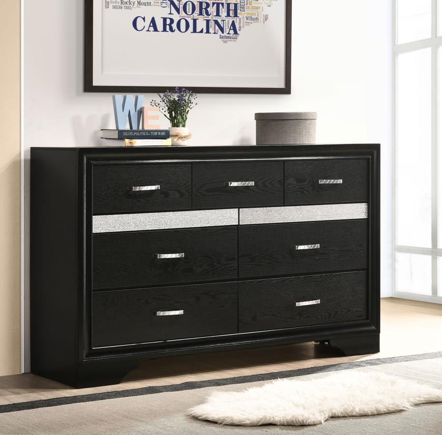 Miranda 9-drawer Dresser Black view 2