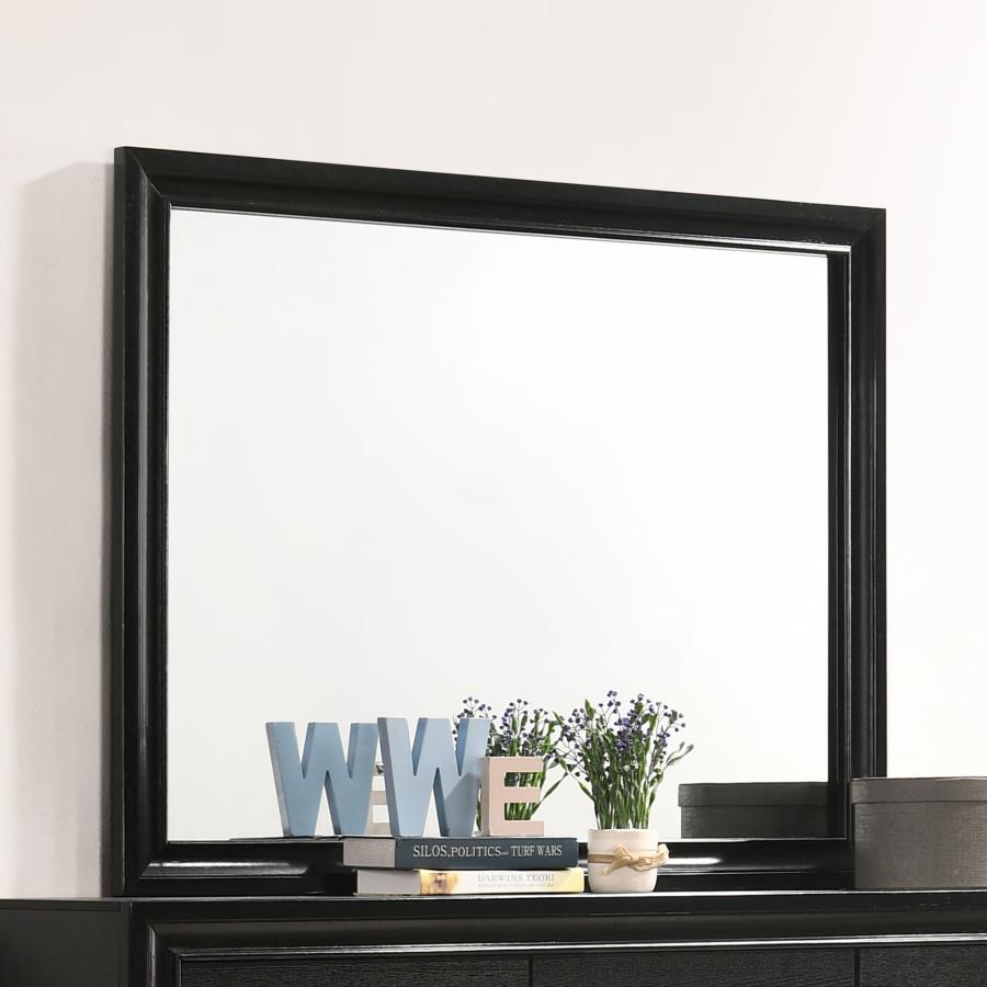 Miranda Dresser Mirror Black view 2