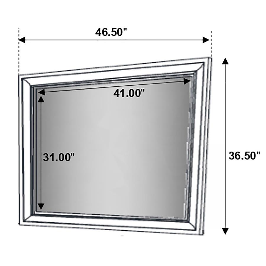 Miranda Dresser Mirror Black view 5